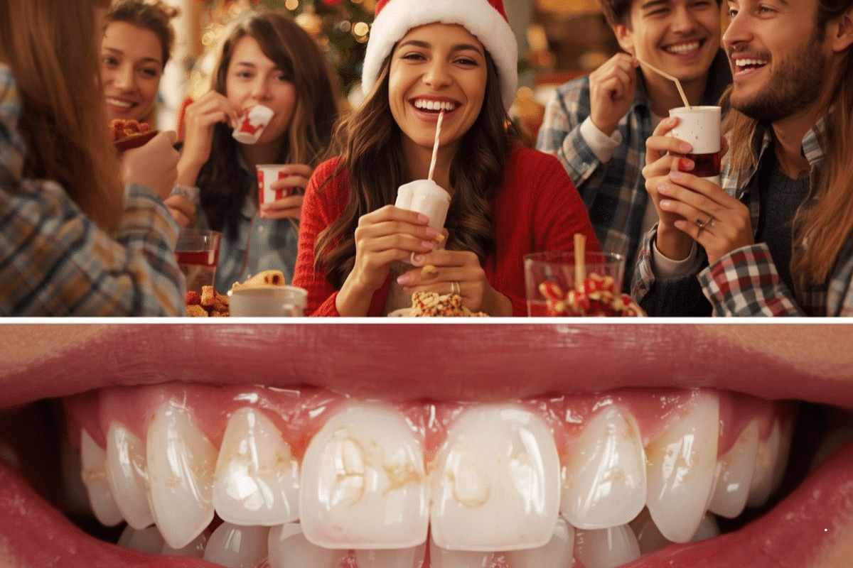 holiday snacking and white spots in teeth
